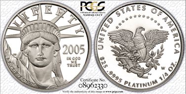 2005-W $25 Statue of Liberty PR69DCAM