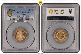 1895-A 20 Fr Gad-1063 F-533 MS66