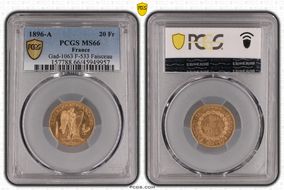 1896-A 20 Fr Gad-1063 F-533 Faisceau MS66