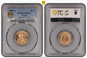 1898-A 20 Fr Gad-1063 F-533 MS65+