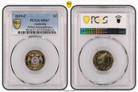 2019-C $2 Police Remembrance Colorized MS67