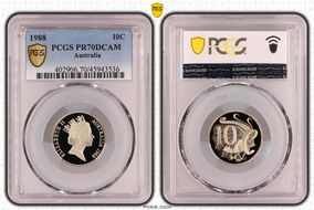 1988 10C PR70DCAM