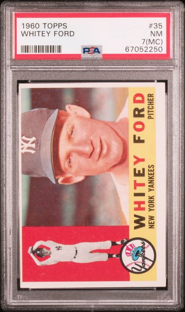 Whitey Ford New York Yankees 1964 Topps #380 Card (PSA 7)