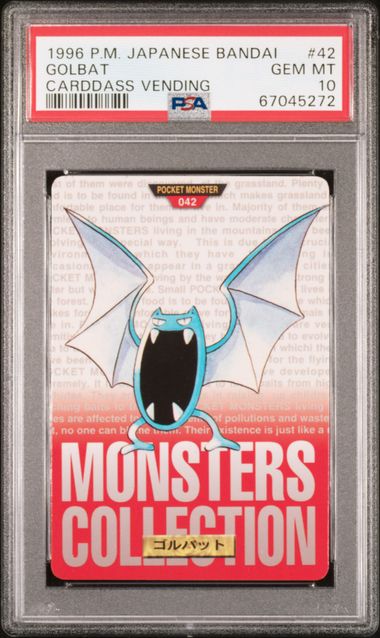 Golbat card PSA 10, cert 67045272