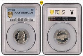 1975-S 5C PR68DCAM