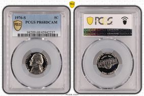 1976-S 5C PR68DCAM