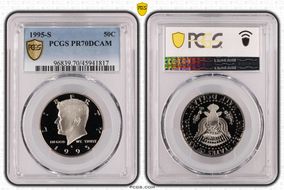 1995-S 50C PR70DCAM