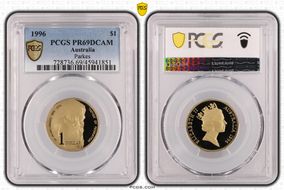 1996 $1 Parkes PR69DCAM