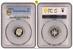 1993-S 10C Clad PR70DCAM