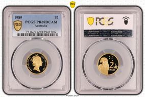 1989 $2 PR69DCAM