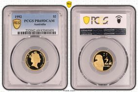 1992 $2 PR69DCAM