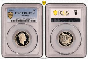 1991 10C PR70DCAM