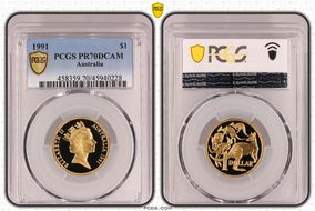 1991 $1 PR70DCAM