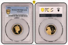 1991 $2 PR70DCAM