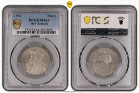 1936 Florin KM-4  Ag MS64