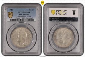 1940 1/2 Cr Centennial KM-14 MS65