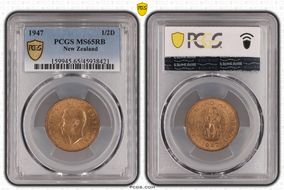 1947 1/2D MS65RB