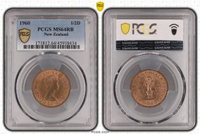 1960 1/2D MS64RB