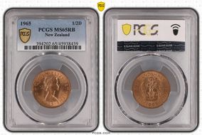 1965 1/2D MS65RB