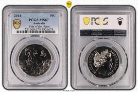 2014 50C Year of the Horse MS67
