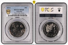 2014 50C Year of the Horse MS68