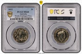 2022 $1 Weedy Seadragon Privy MS68