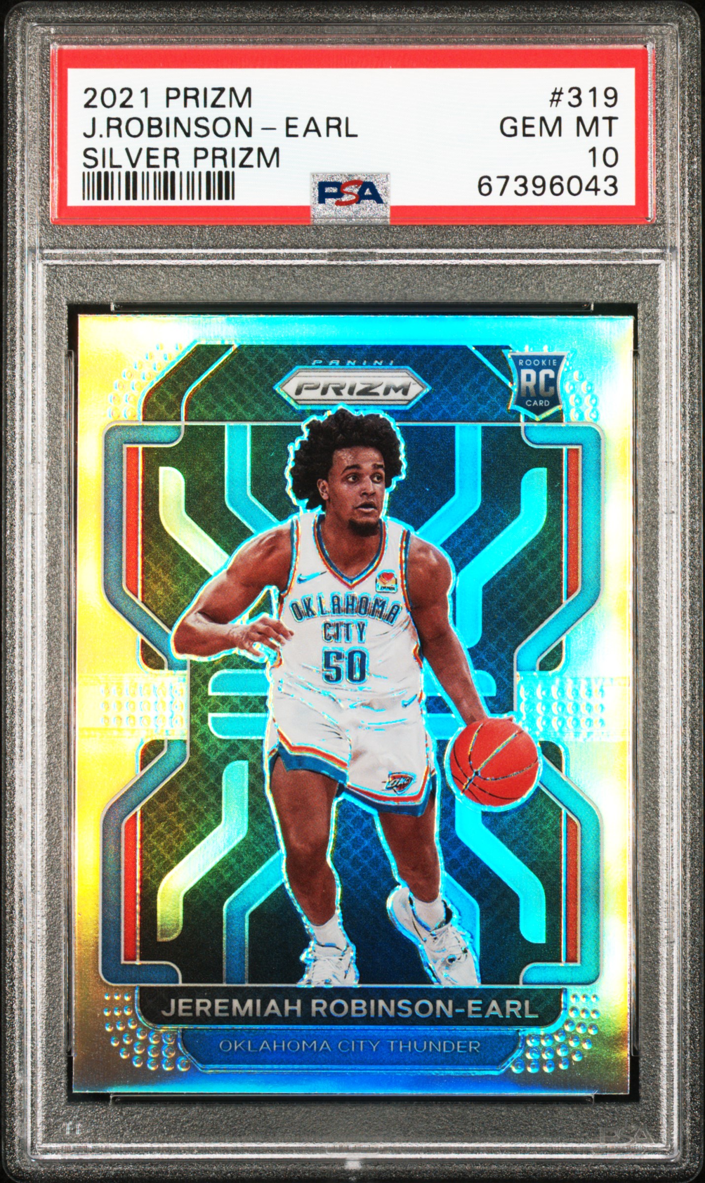 2021-22 Panini Prizm Silver Prizm #319 Jeremiah Robinson-Earl Rookie Card – PSA GEM MT 10