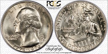 1976-D 25C Clad MS66