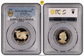 2021 $1 T- Tim Tam AlBr Great Aussie Coin Hunt PR70DCAM