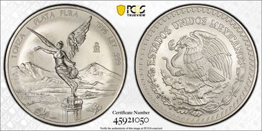 1996-Mo Onza Libertad Ag MS69