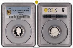 1991 5C Silver PR70DCAM