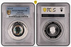 2014-P $1 Abalone Shell PR69DCAM