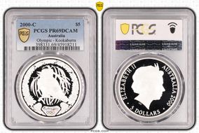 2000-C $5 Olympic - Kookaburra PR69DCAM