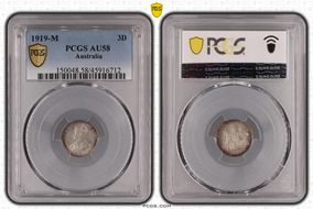 1919-M 3D AU58