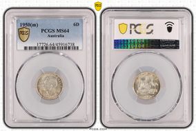 1950(m) 6D KM-45 Ag MS64