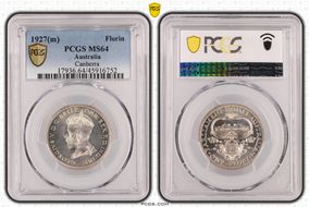 1927(m) Florin Canberra  KM-31 MS64
