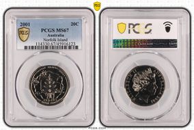 2001 20C Norfolk Island MS67