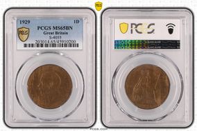 1929 1D S-4055 MS65BN