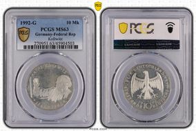 1992-G 10 Mk Kollwitz MS63