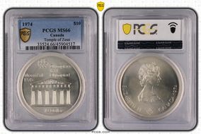 1974 $10 Temple of Zeus MS66