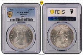 1959 Crown Colony Founding 350th Anniversary MS64