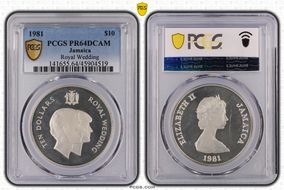 1981 $10 Royal Wedding PR64DCAM