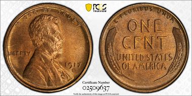 1917-S 1C MS65RD