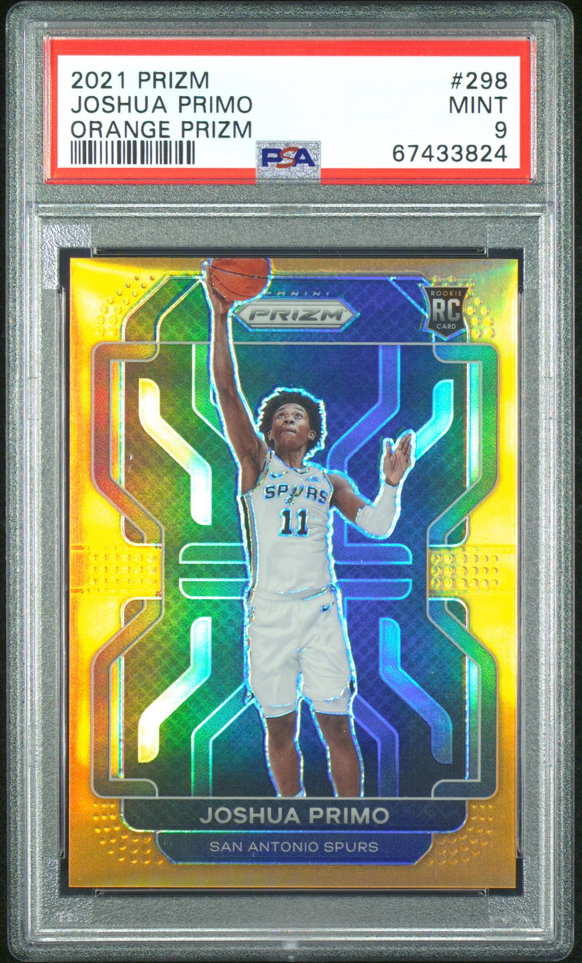 2021 Panini PANINI PRIZM ORANGE PRIZM #298 Joshua Primo front