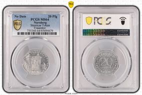 No Date 20 Pfg Streetcar Token Frauentor MS64