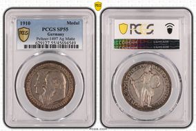 1910 Medal  Peltzer-1497 Ag Matte SP55