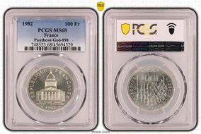 1982 100 Fr Pantheon Gad-898 MS68