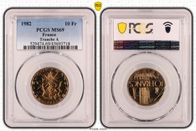 1982 10 Fr Tranche A MS69