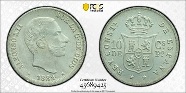 1882 10C MS66
