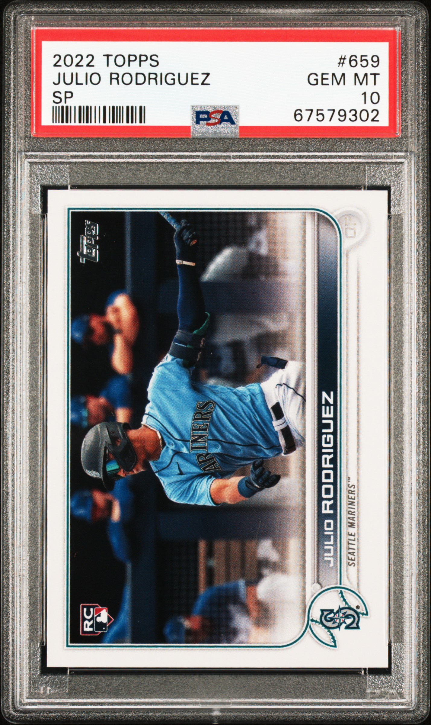2022 Topps Julio Rodriguez Series 2-Sp #659 PSA 10
